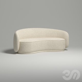 3D модель Дизайнерский диван Mellow для категории Мебель / Диваны - превью