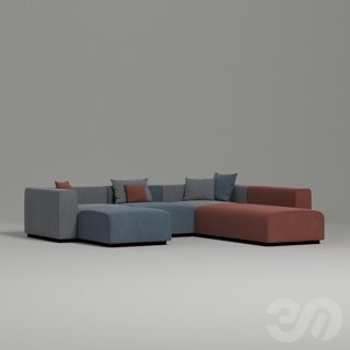 3D модель Ronny (Угловой) для категории Мебель / Диваны - превью