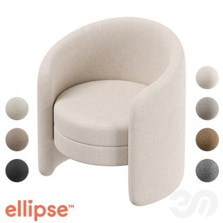 3D модель Кресло Ellipse E7.4 для категории Мебель / Кресла - превью