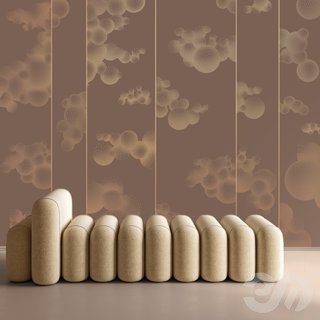 3D модель PINEGIN WALL & FRESCO | Панно Lines-PL004 для категории Текстуры / Стены, обои - превью