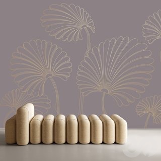 3D модель PINEGIN WALL & FRESCO | Панно Lines-PL013 для категории Текстуры / Стены, обои - превью