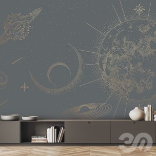 3D модель PINEGIN WALL & FRESCO | Панно Lines-PL017 для категории Текстуры / Стены, обои - превью