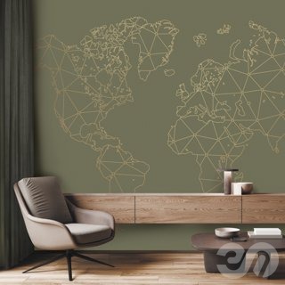 3D модель PINEGIN WALL & FRESCO | Панно Lines-PL019 для категории Текстуры / Стены, обои - превью