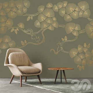 3D модель PINEGIN WALL & FRESCO | Панно Lines-PL027 для категории Текстуры / Стены, обои - превью
