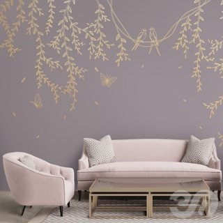 3D модель PINEGIN WALL & FRESCO | Панно Lines-PL037 для категории Текстуры / Стены, обои - превью