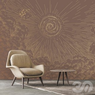 3D модель PINEGIN WALL & FRESCO | Панно Lines-PL041 для категории Текстуры / Стены, обои - превью