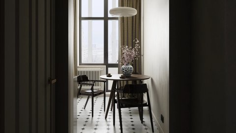 Burgundy 42 m2 - работа галереи 3dmetria в категории Дизайн интерьера
