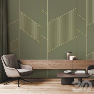 3D модель PINEGIN WALL & FRESCO | Панно Lines-PL072 для категории Текстуры / Стены, обои - превью