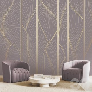 3D модель PINEGIN WALL & FRESCO | Панно Lines-PL077 для категории Текстуры / Стены, обои - превью