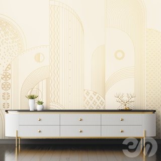 3D модель PINEGIN WALL & FRESCO | Панно Lines-PL078 для категории Текстуры / Стены, обои - превью