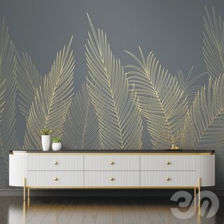 3D модель PINEGIN WALL & FRESCO | Панно Lines-PL100 для категории Текстуры / Стены, обои - превью