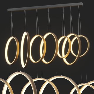 3D модель Light Dimmable LED для категории Освещение / Подвесные светильники - превью