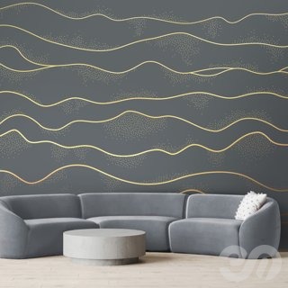 3D модель PINEGIN WALL & FRESCO | Панно Lines-PL104 для категории Текстуры / Стены, обои - превью