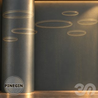 3D модель Панно Lines PINEGIN фреска обои «Орбиты» линии поталь фон Ncs артикул PL114 для категории Текстуры / Стены, обои.