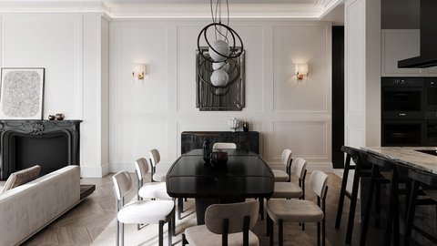 Apartment on Bolshaya Bronnaya. - работа галереи 3dmetria в категории Дизайн интерьера