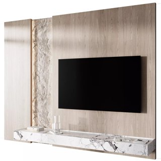 3D модель tv wall set 09 для категории Мебель / ТВ стенка - превью