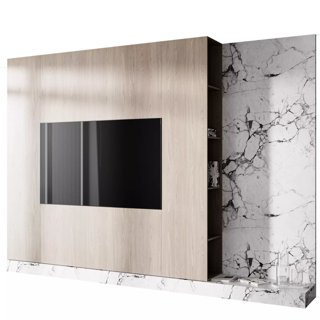 3D модель tv wall set 10 для категории Мебель / ТВ стенка - превью