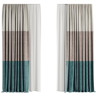 3D модель Curtain Set M68 для категории Другие модели / Шторы - превью