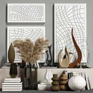 3D модель Decorative Set Vol001 для категории Декор / Декоративные наборы - превью