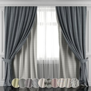 3D модель 3D модели 5 штор для категории Другие модели / Шторы - превью