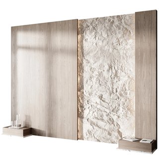 3D модель Headboard Wall Panel 12 для категории Декор / 3D панель - превью