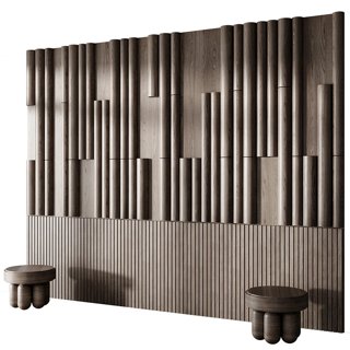3D модель Headboard Wall Panel 18 для категории Декор / 3D панель - превью