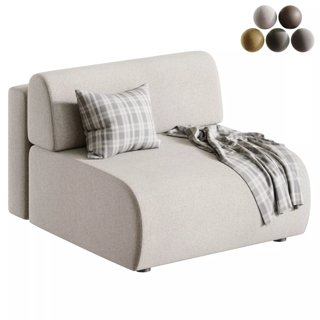 3D модель Mail armchair для категории Мебель / Кресла - превью