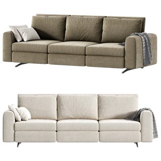3D модель Arflex Leenus Three Seater Sofa для категории Мебель / Диваны - превью