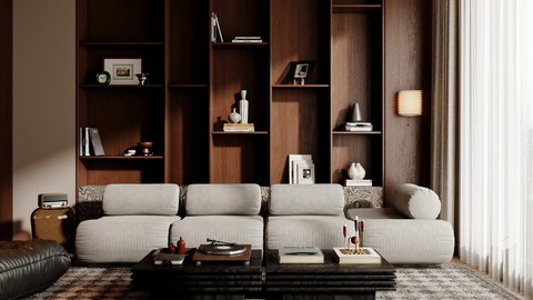 Living | Gym | Kitchenette - работа галереи 3dmetria в категории Дизайн интерьера