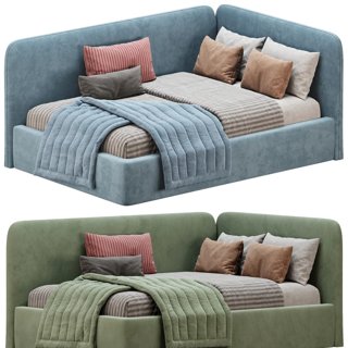 3D модель Corner Bed Bruni Kids для категории Детская / Кровати - превью
