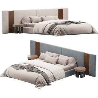 3D модель Double Bed для категории Мебель / Кровати - превью