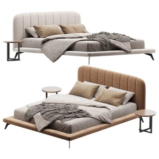 3D модель Bed Amsterdam для категории Мебель / Кровати - превью