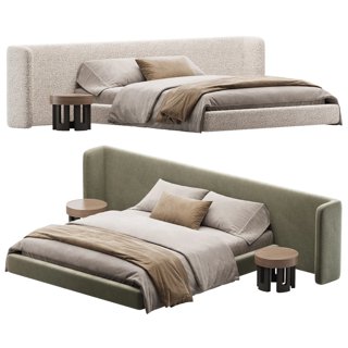 3D модель Double Bed 3 для категории Мебель / Кровати - превью