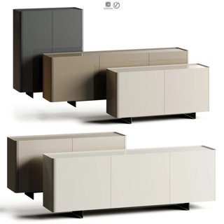 3D модель Eforma Alma Premium Lacquer Sideboard для категории Мебель / Консоли тумбочки - превью