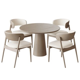 3D модель Dining Set 2 для категории Мебель / Стол + стул - превью