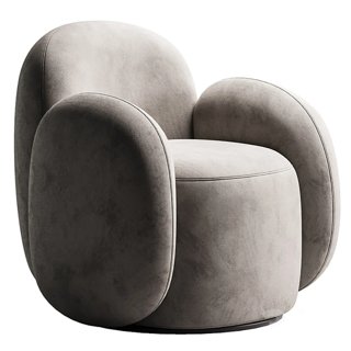 3D модель Swivel Chair Teop Bucle Beige для категории Мебель / Кресла - превью