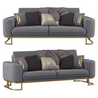 3D модель Elvina Living Room Set Gry для категории Мебель / Диваны - превью