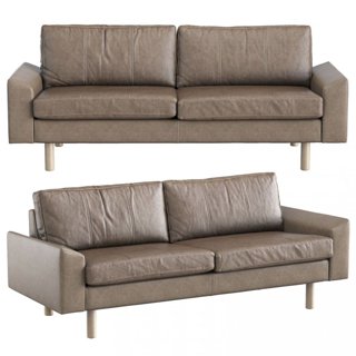 3D модель Leather Sofa By Illums Bolighus для категории Мебель / Диваны - превью