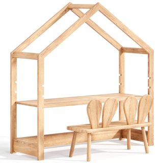 3D модель Kids Table And Chair By Sklum для категории Детская / Столы и стулья - превью