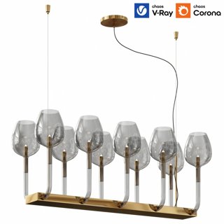 3D модель Rose Chandelier By Italamp для категории Освещение / Подвесные светильники - превью