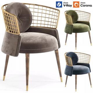 3D модель Frida Dinig Chair By Mezzo Collection для категории Мебель / Стулья - превью
