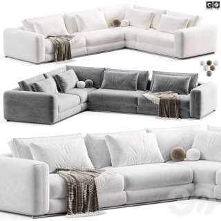 3D модель Flexform Asolo Sofa Texture для категории Мебель / Диваны - превью