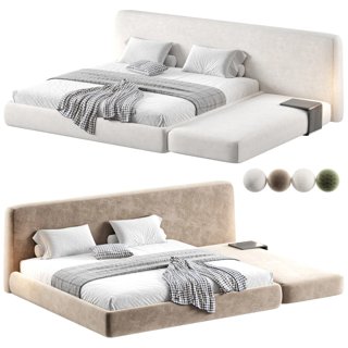 3D модель Siena Bed By Como для категории Мебель / Кровати - превью