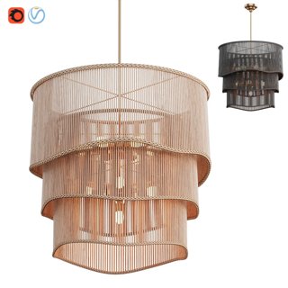 3D модель Nimes 11 Light Chandelier для категории Освещение / Подвесные светильники - превью