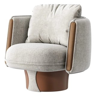 3D модель Velluto Swivel Chair для категории Мебель / Кресла - превью