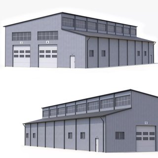3D модель Industrial Building 49 PBR для категории Экстерьер / Здание - превью