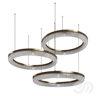 3D модель Velour Halo Cluster для категории Освещение / Подвесные светильники - превью