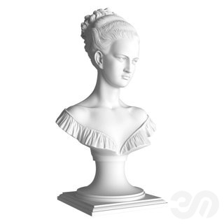 3D модель Дикарт Бюст-2 для категории Декор / Лепнина - превью