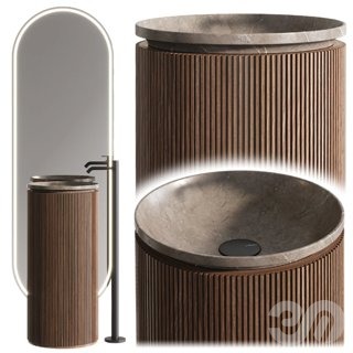 3D модель Inbani Grate Vanity для категории Санузел / Умывальники - превью