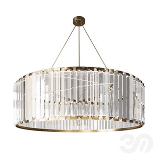 3D модель Crystal Halo Ring Chandelier для категории Освещение / Подвесные светильники - превью
